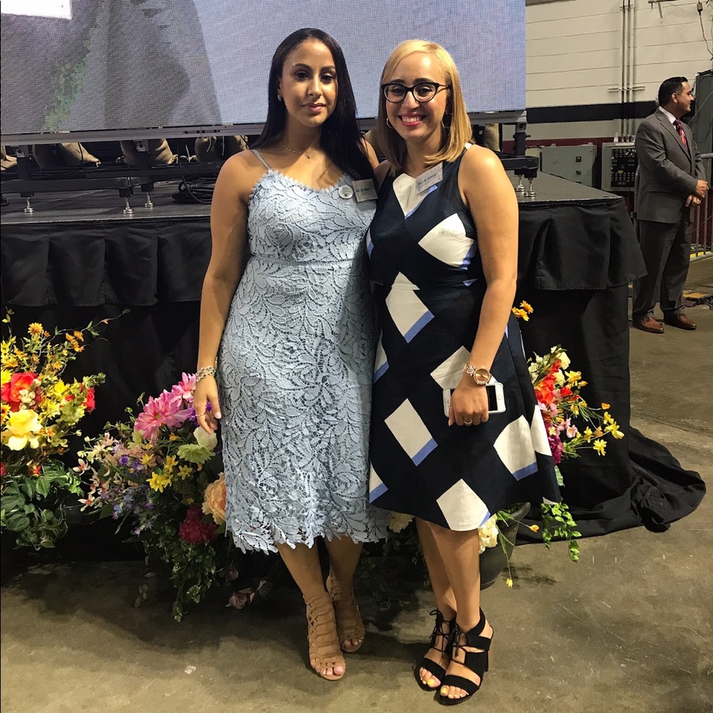 Guess Lace Baby Blue Dress